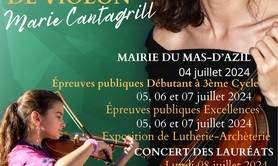 12eme Concours international de violon Marie Cantagrill 