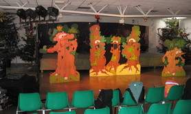 DONNE : Décor bois spectacle enfants