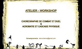 Alexis DIENNA - Atelier : Escrime, combat et duel artistique - cascade physique