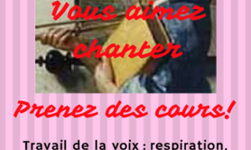 AMARYLIE - COURS DE CHANT