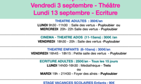 Cie du Cèdre - Ateliers théâtre et écriture 