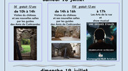 Théâtre de rue, visites guidées et exposition