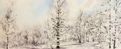 Stage d'aquarelle - peindre la neige