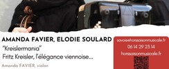  Le duo Amanda Favier et Elodie Soulard en concert !