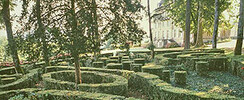Parc et jardin de buis du Château de Caudon