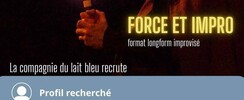 La Compagnie du Lait Bleu recherche des improvisateur·rices