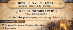 Hiver à Paris, Stage de piano 3 jours intensifs 