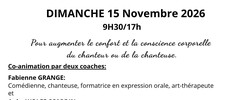 Atelier  VOIX et PILATES co-animation par 2 coaches