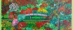 exposition peinture arborescent par Myriam Djaouk