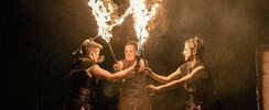 Clan muspellheim - spectacle de feu - Völuspà - spectacle de feu viking