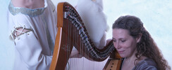Les Fées de l'(h)être - Coeur de Glace, adaptation Andersen, marionnettes harpe