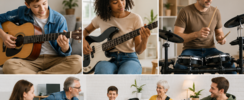 Nicolas Piot - Cours guitare, basse, initiation batterie