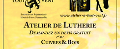 Atelier A Tout Vent - REPARATION ET ENTRETIEN DES INSTRUMENTS DE MUSIQUE A VENT
