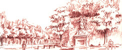 2 jours de croquis dans le parc de versailles