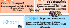 Les Impro'bables Jurassiens - Cours de théâtre à l'année aux Rousses et à Morez