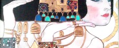 Stages -Tempera dans l'esprit de Gustav Klimt