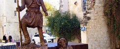 Statue de Tartarin et d'Alphonse Daudet