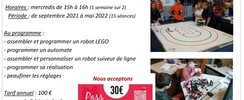Techtic&Co - ATELIER ROBOTIQUE 2021/2022  - pour débutants & confirmés -