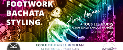 Association Latinatime.fr - Bachata Footwork Style avec Manue tous les jeudis
