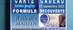 CARTES CADEAUX - Offrez des cours d’art à vos proches !
