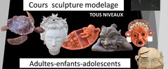 Sylvie Ménager - Cours de sculpture/modelage adultes adolescents enfants