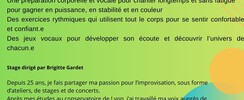 STAGE VOIX ET POLYPHONIES