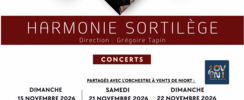 Concerts de l'Harmonie Sortilège - Automne 2026