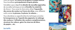 Sandra Vigouroux  - Atelier encres et aquarelle 