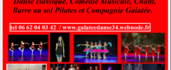 GALATÉE - ECOLE DE DANSE CLASSIQUE,COMEDIE MUSICALE,BARRE AU SOL PILATES ET CHANT