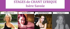 STAGE de CHANT LYRIQUE Aout/septembre 2026 Isère