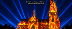 D’EAU ET DE FEU  Grand Place -  Basilique Saint-Materne