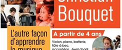 Centre Musical Christian Bouquet - les inscriptions sont ouvertes toute l'année scolaire.