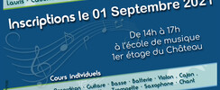 Ecole de musique JFG de Lauris - Inscriptions