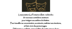 Association La Fontaine - Cours de théâtre lundi adultes mardi ados mercredi enfants