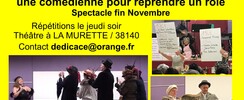 RECHERCHE COMEDIENNE ROLE THEATRE URGENT