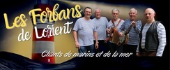 Les Forbans de Lorient - Groupe de 5 chanteurs et musiciens - chants de marins