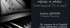 Sandrine Grondin - Cours de piano
