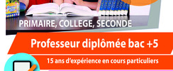 Isabelle - COURS PARTICULIERS MATHS & SOUTIEN SCOLAIRE