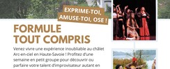 Stage Impro & Chant en montagne proche d' Annecy