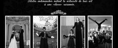 Les Frères du Mystère -Déambulation - Les Feux de la Rampe ( échassiers, musiciens, jongleur...)