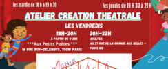Cie A TOI THEATRE - ATELIERS THEATRE - ENFANTS - 2025
