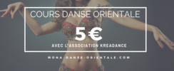 Danse Orientale Kreadance - Cours de danse orientale à 5€