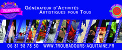 Asso Troubadours - Cours musique, danses, arts plastiques, théâtre