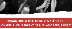 Hors Saison Musicale : Concert d'ouverture 2026-2027