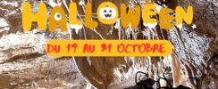 Chasse aux Bonbons d'Halloween dans la grotte