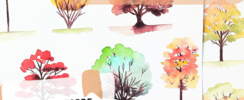 Atelier aquarelle débutants/intermédiaires 3h - les arbres