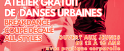 artistes internationaux - Atelier gratuit danses urbaines