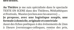 Theatre A Deux Voix - Mady m'adit