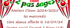 Compagnie 2 pas sages - Cours de clown hebdomadaires 2024/2025