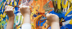 Stage d'arts plastiques enfants pendant les vacances